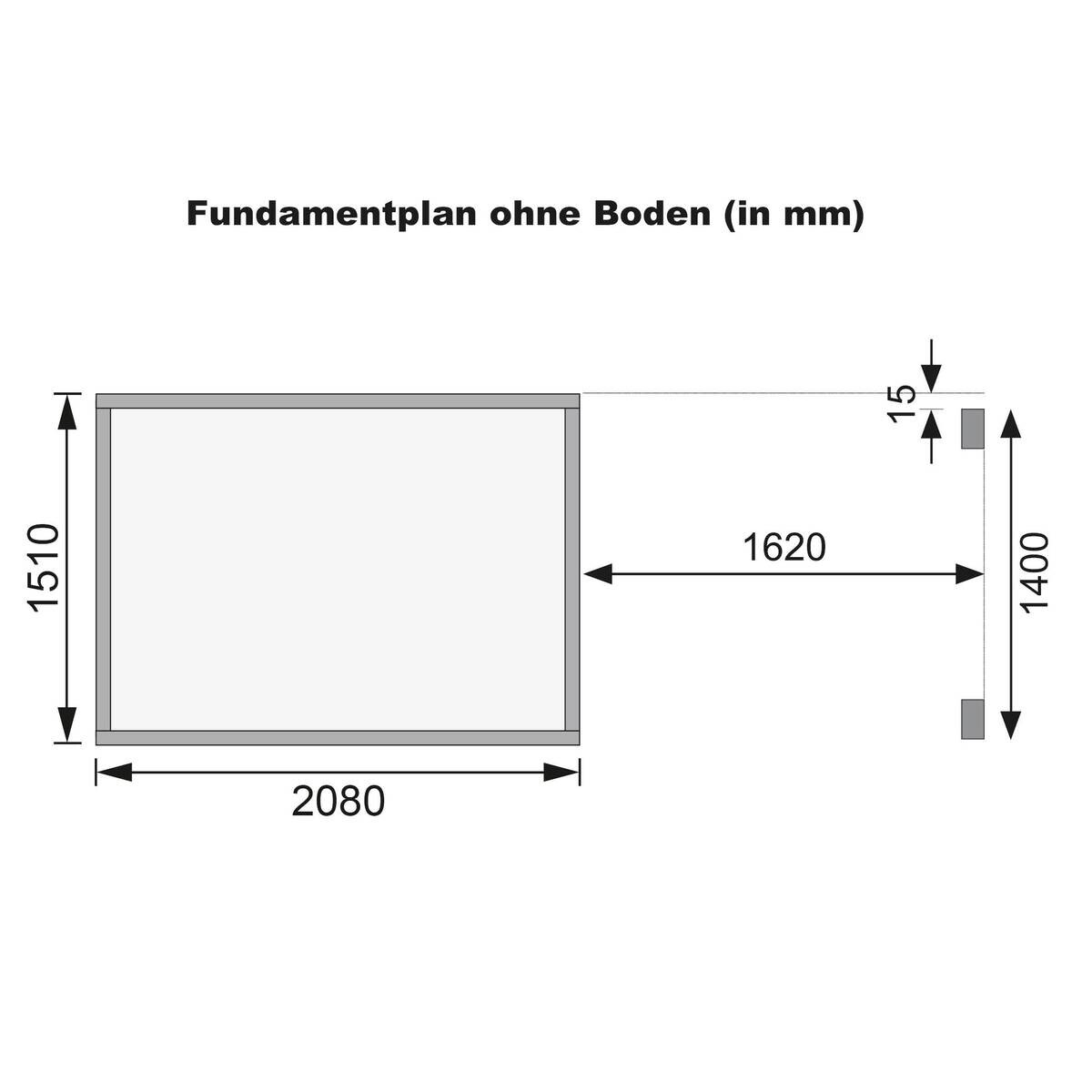 Karibu Gartenhaus Tony 0,5 natur B/H/T: ca. 212x219x154 cm