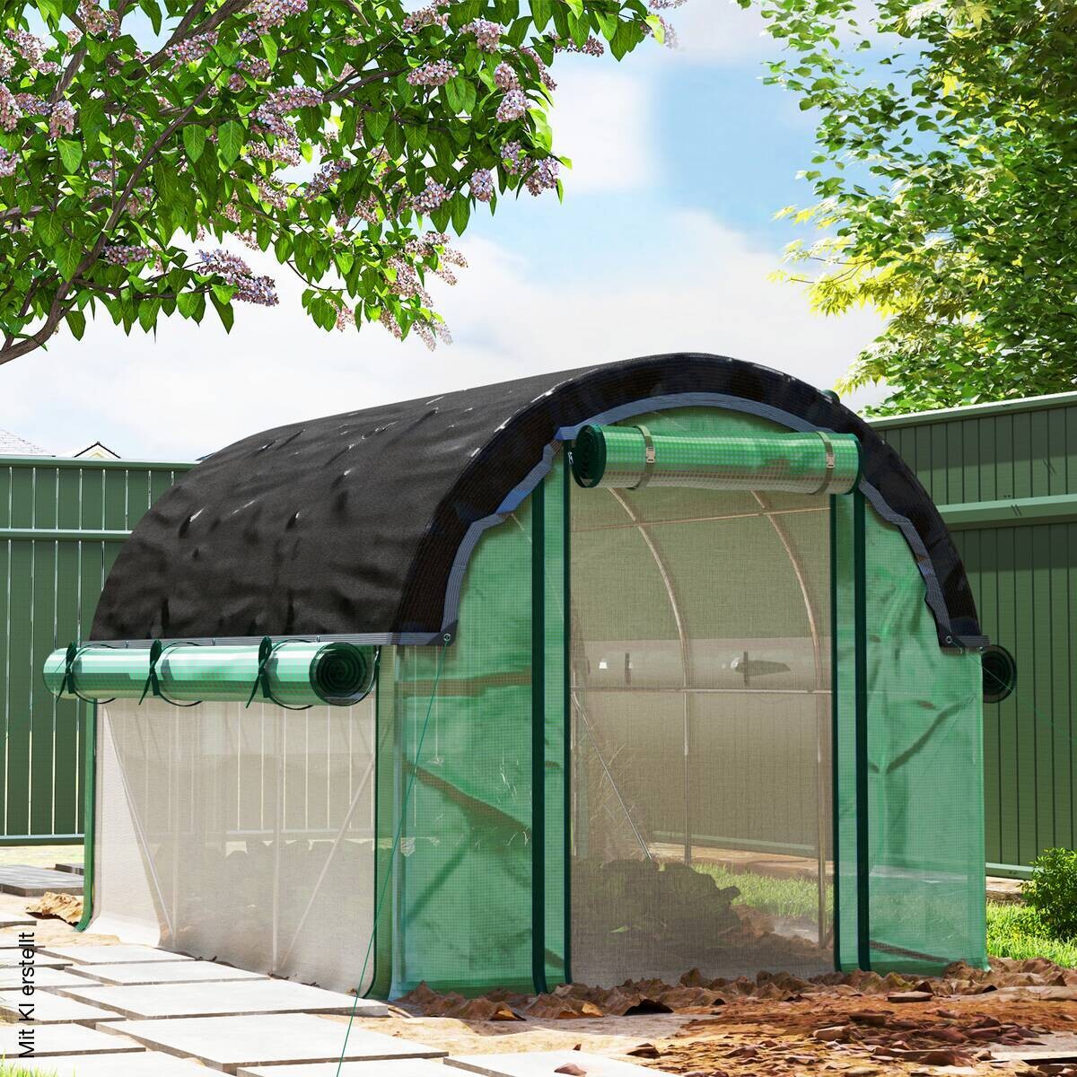 Outsunny Folientunnel B/H/L: ca. 200x198x300 cm