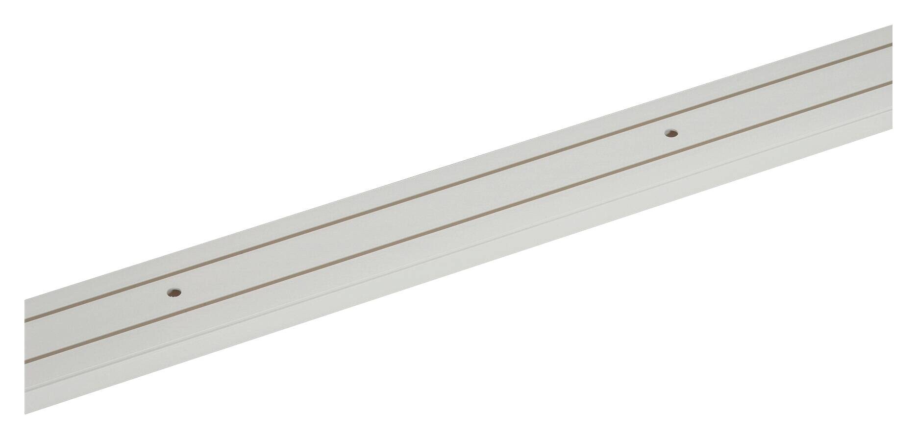 ondeco Gardinenschiene weiß Kunststoff L: ca. 210 cm 2 Läufe