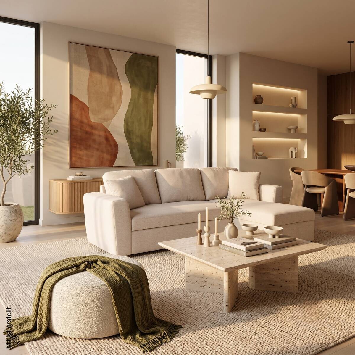 Ecksofa mit Bettfunktion und Bettkasten beige Webstoff B/H/T: ca. 234x86x144 cm