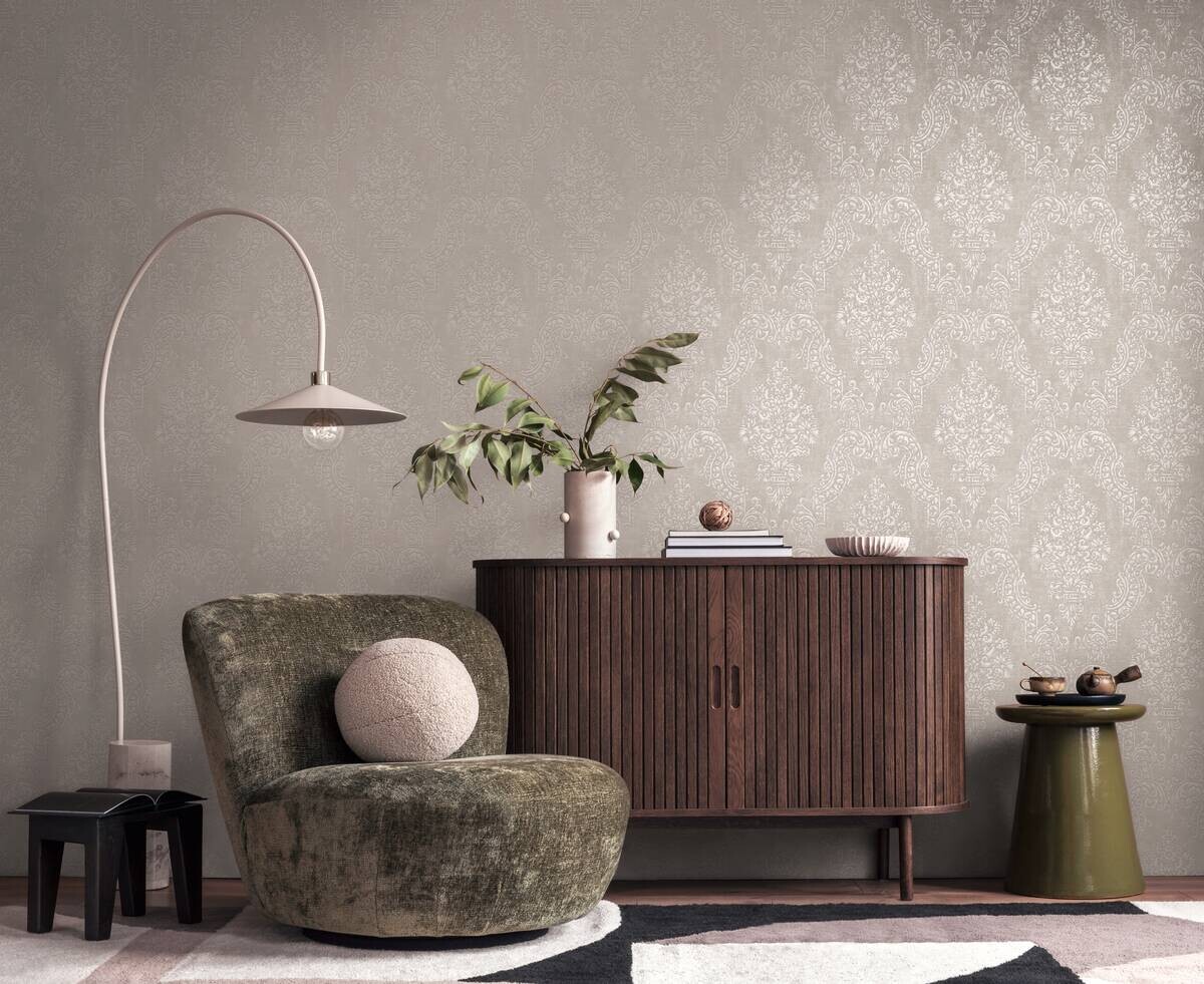 A.S.Creation Vliestapete grau B/H/D: ca. 53x1005x9,1 cm