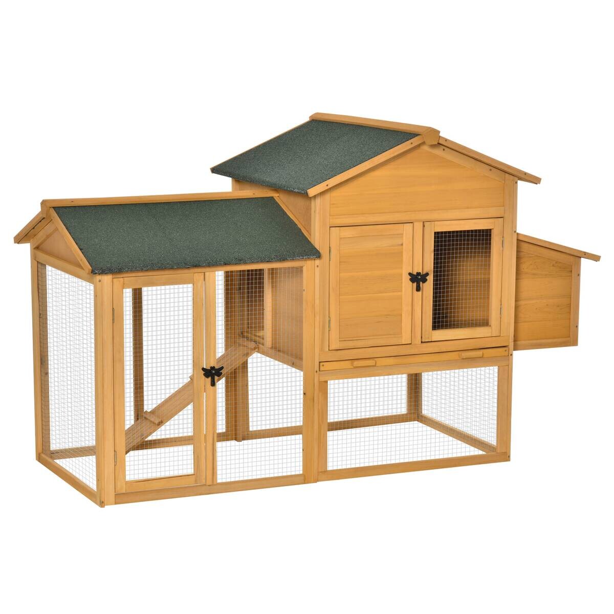 PawHut Stall grün Holz B/H/L: ca. 75x168x103 cm