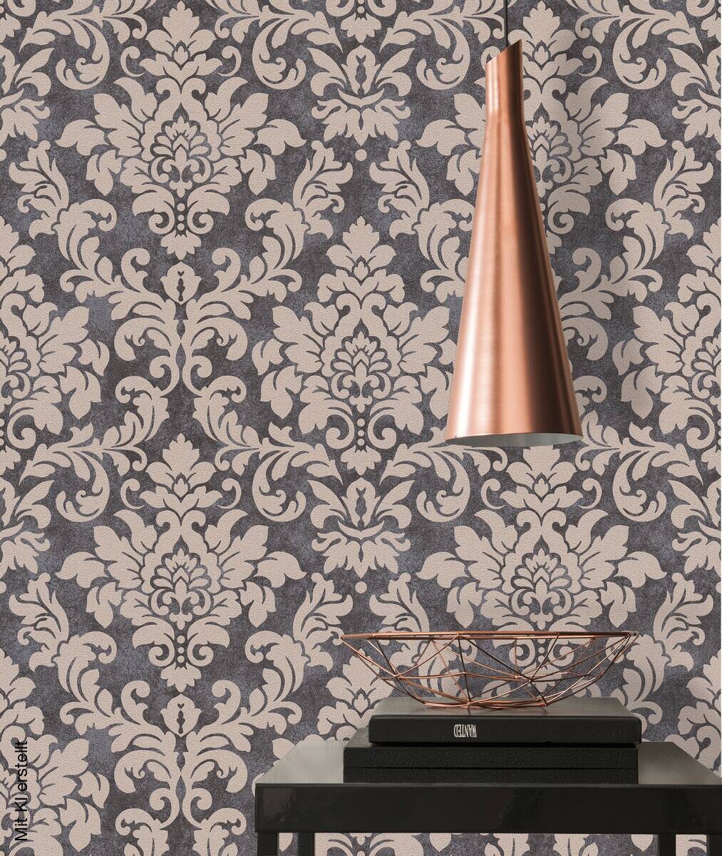 A.S.Creation Vliestapete beige silber B/H/D: ca. 53x1005x9,8 cm