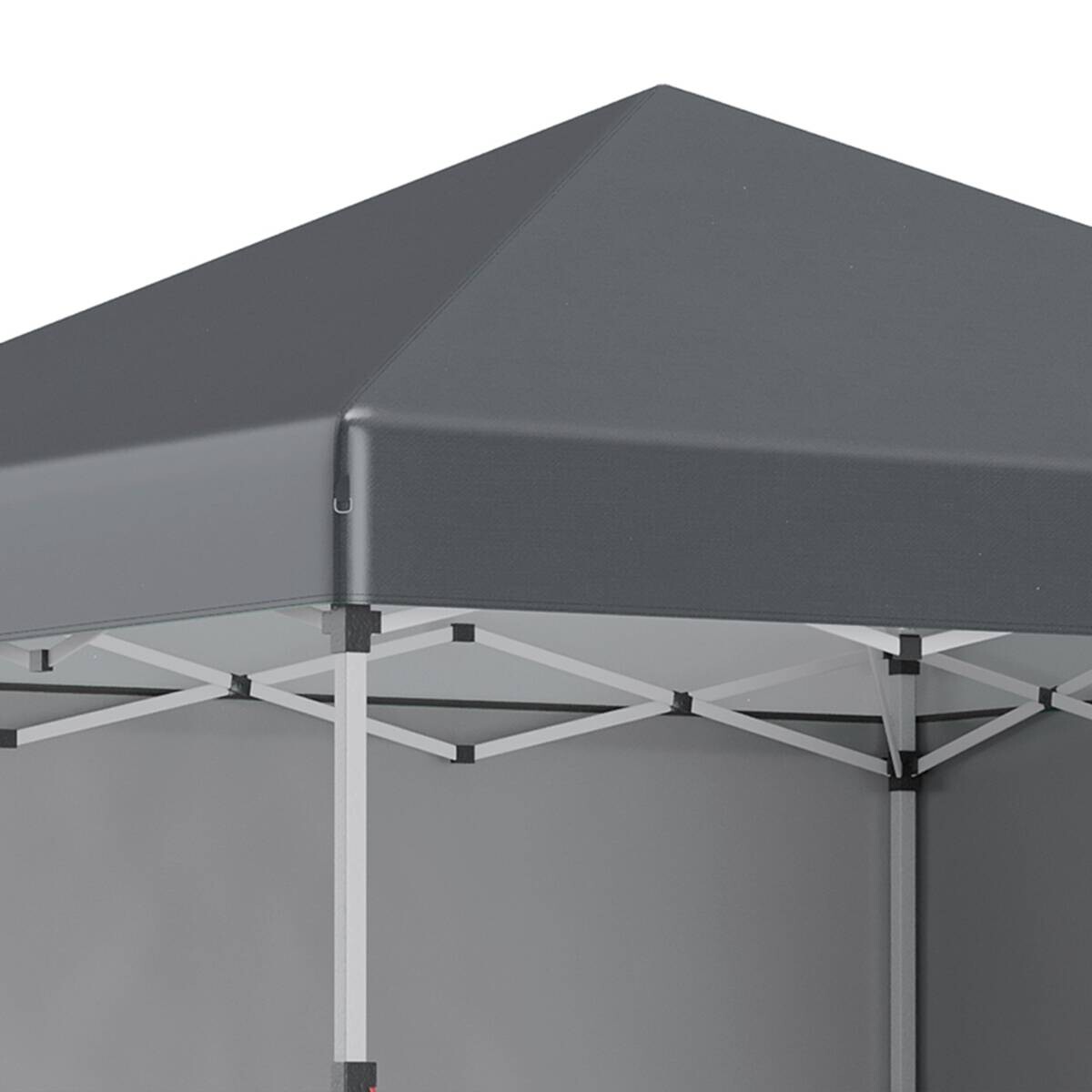 Outsunny Pavillon dunkelgrau Polypropylen B/H/L: ca. 297x297x274 cm