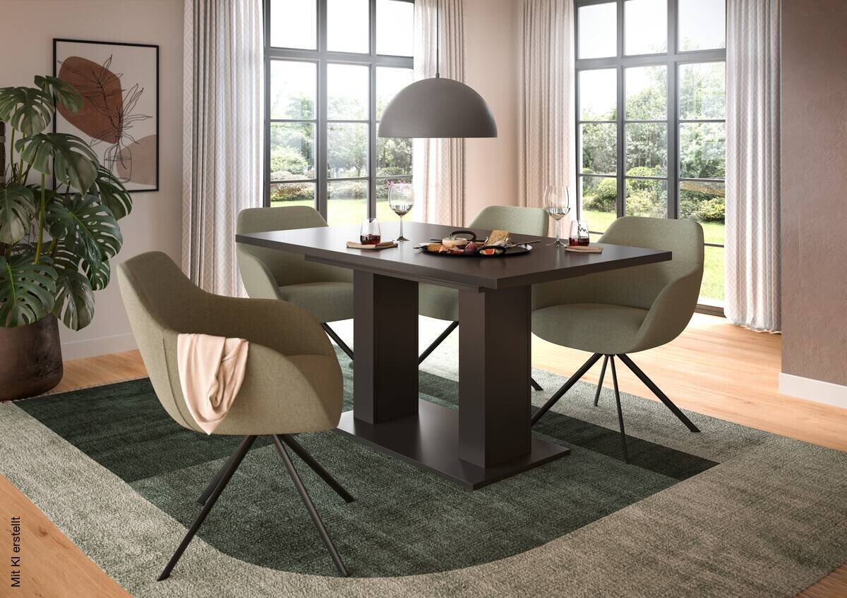 Esstisch MOTION grau B/H/T: ca. 150x76x90 cm
