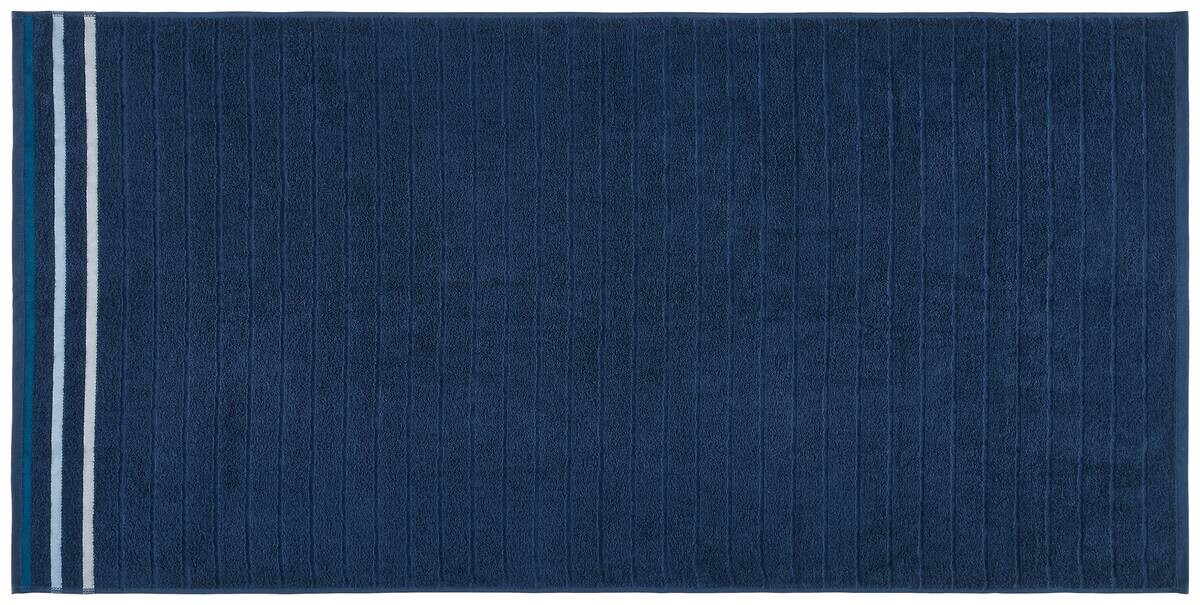oh cosy Duschtuch Marta dunkelblau 100% Baumwolle B/L: ca. 70x140 cm