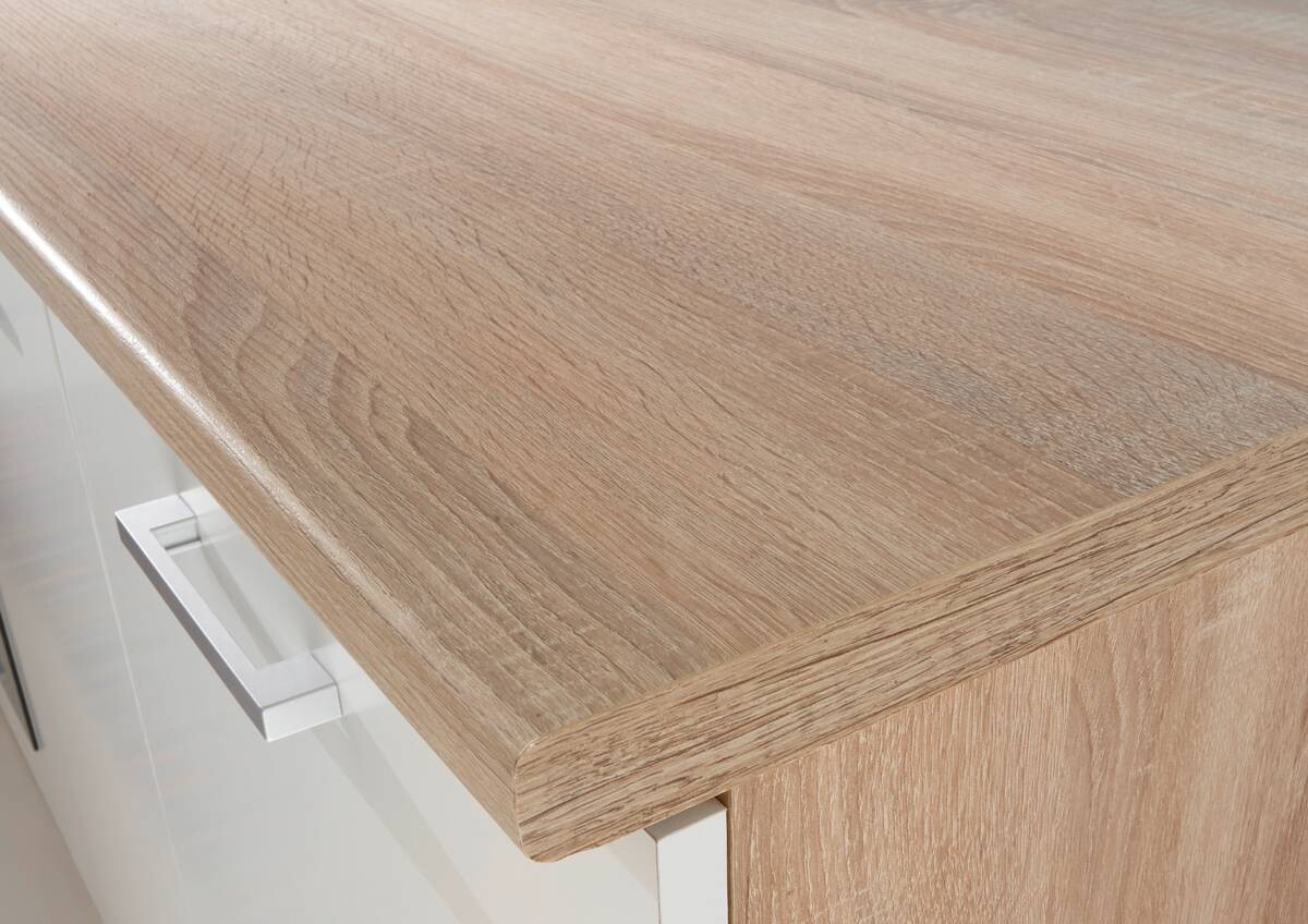 Respekta Küchenblock Economy weiß matt B/H/T: ca. 270x200x60 cm