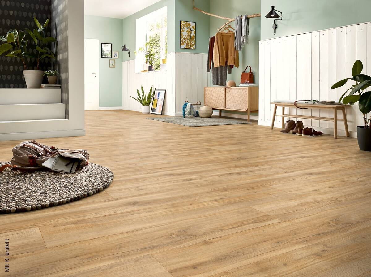 Laminatboden Montmelo Eiche natur ca.2,694 m² B/L: ca. 24,4x138 cm pro Paket