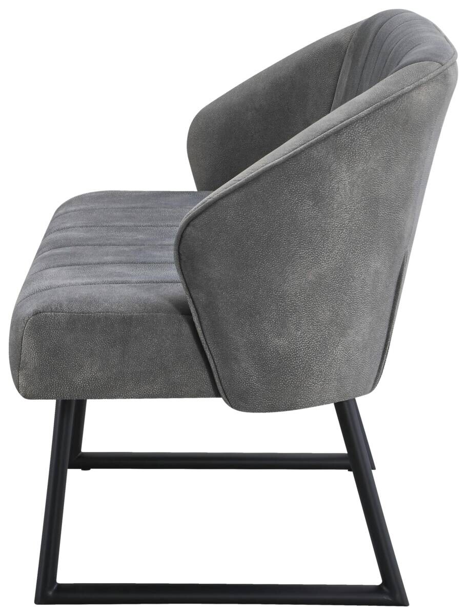 Polsterbank Sven grau B/H/T: ca. 131x81,5x63 cm