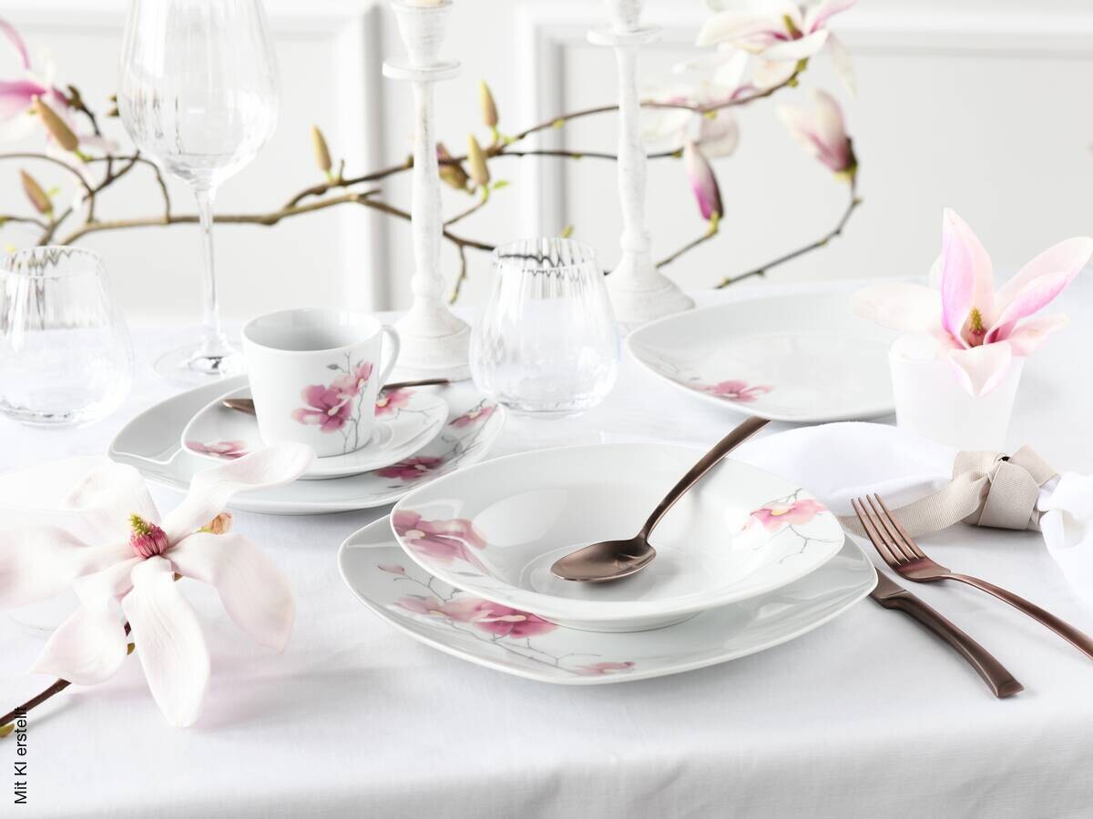 CreaTable Kombiservice Amelie multicolor Porzellan 30 tlg.