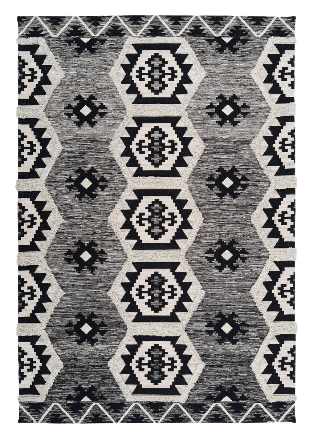 Arte Espina Kurzflorteppich Ethnie 325 grau B/H/L: ca. 200x1x290 cm
