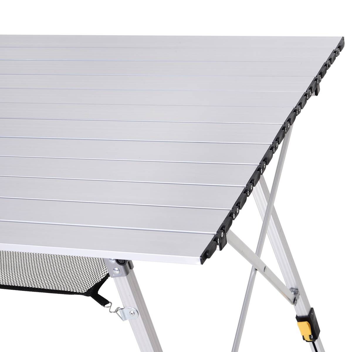 Outsunny Picknicktisch silber Aluminium B/H/L: ca. 70x73x120 cm