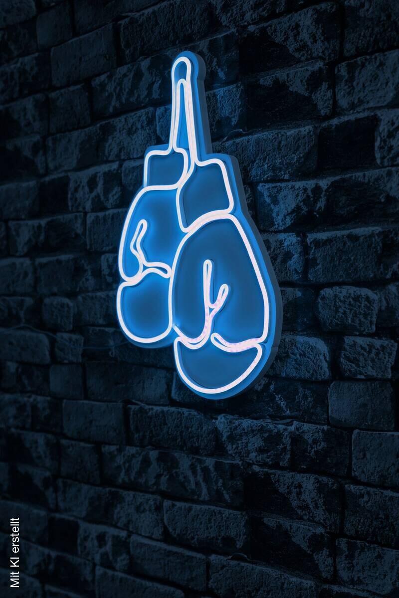 Opviq LED-Wandleuchte blau PVC B/H/T/L: ca. 28x44x2x28 cm