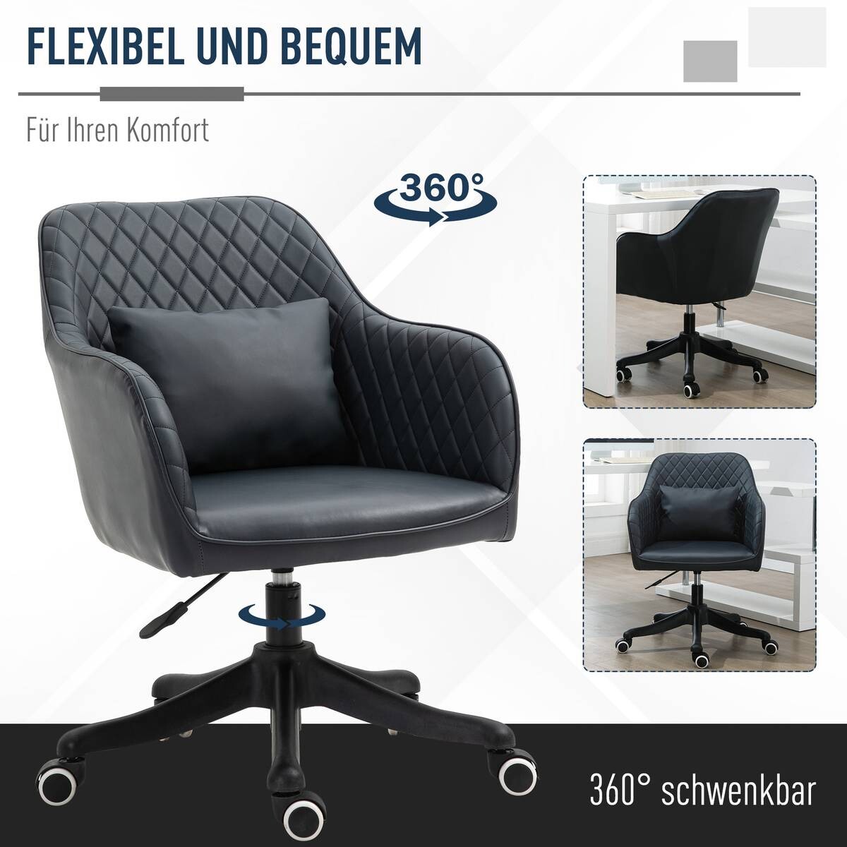 Vinsetto Massagestuhl MH921-298V01 grau Kunstleder