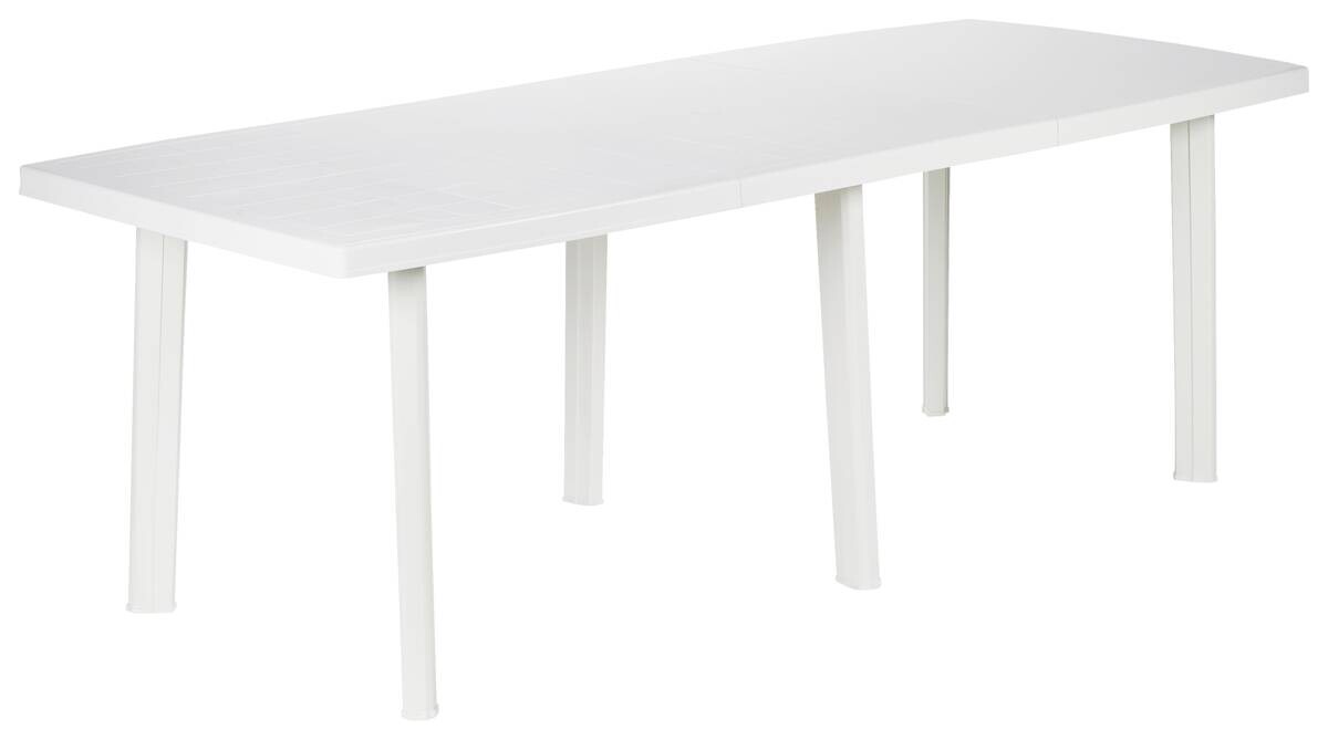 ProGarden Tisch Trio weiß Polypropylen H/L: ca. 72x216 cm