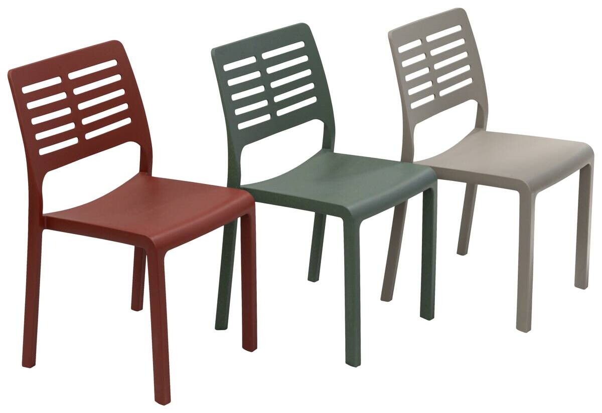 ProGarden Stapelstuhl Mistral terracotta Kunststoff