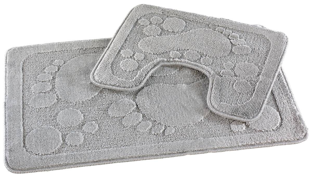 Sensation Badgarnitur Füße silber 100% Polypropylen B/L: ca. 50x80 cm