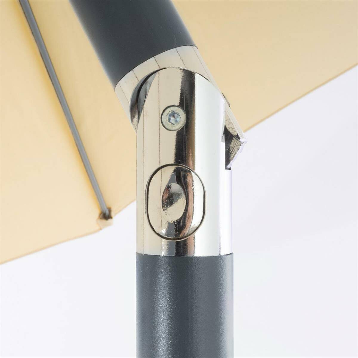 VCM Sonnenschirm creme Polyester-Mischgewebe H/D: ca. 230x290 cm