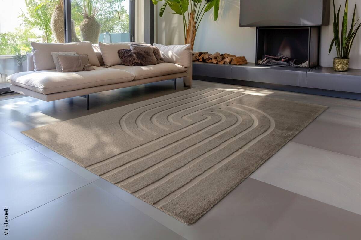 Obsession Teppich Zen Deluxe taupe B/H/L: ca. 160x16x230 cm