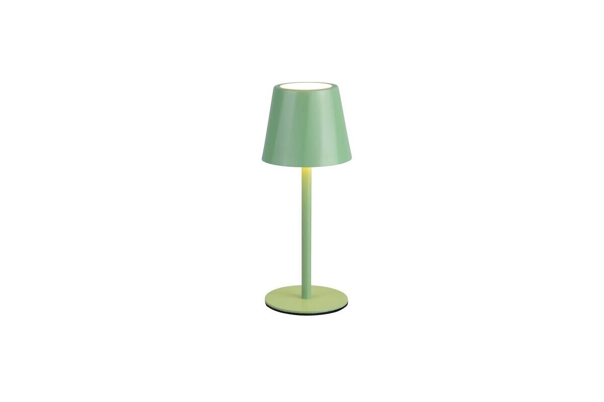 Reality LED Tischleuchte DIAZ Pistazie Metall H: ca. 21 cm 1 Brennstellen