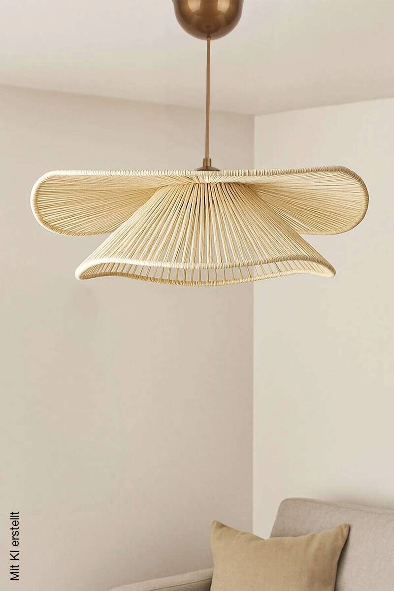 Opviq Pendelleuchte Duvela creme B/H/T/L/D: ca. 50x52x50x50x50 cm E27 1 Brennstellen