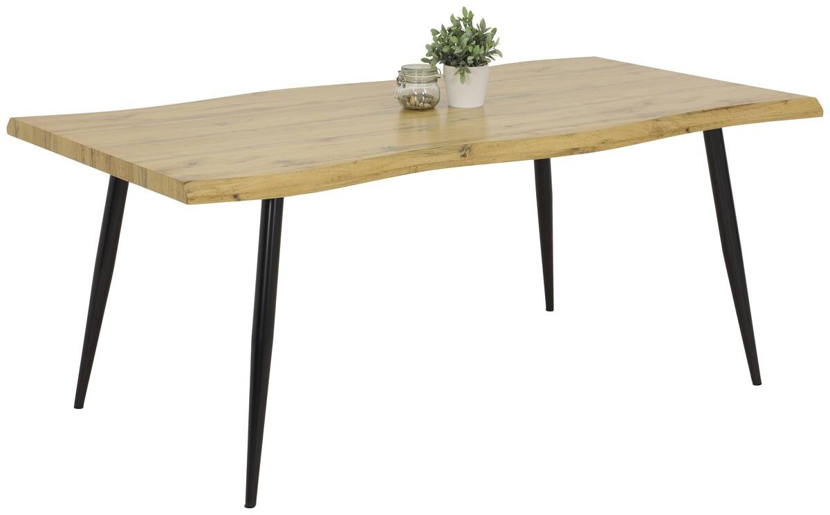 Esstisch GABI I T Eiche Wildeiche Nachbildung B/H/T: ca. 180x76x100 cm