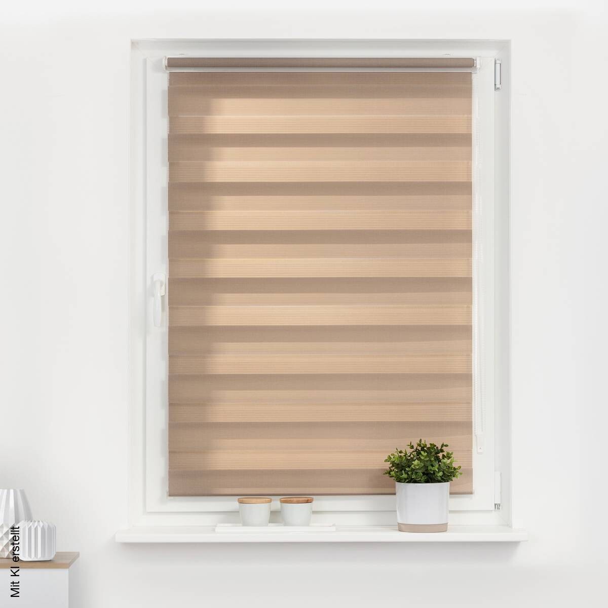 LICHTBLICK Doppelrollo Duo taupe B/L: ca. 90x220 cm