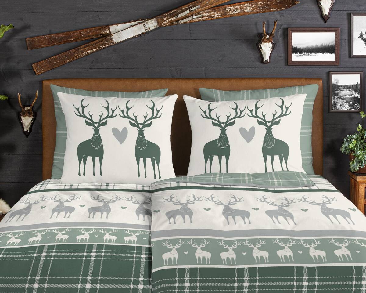 Baumwoll Bettwäsche Bjirk Flanell