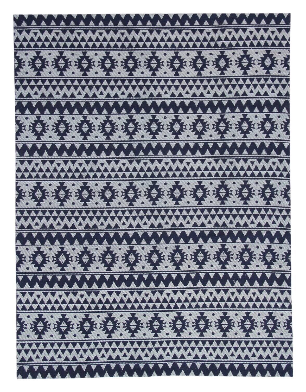 Kayoom Flachgewebeteppich Sunny 210 blau B/L: ca. 80x150 cm