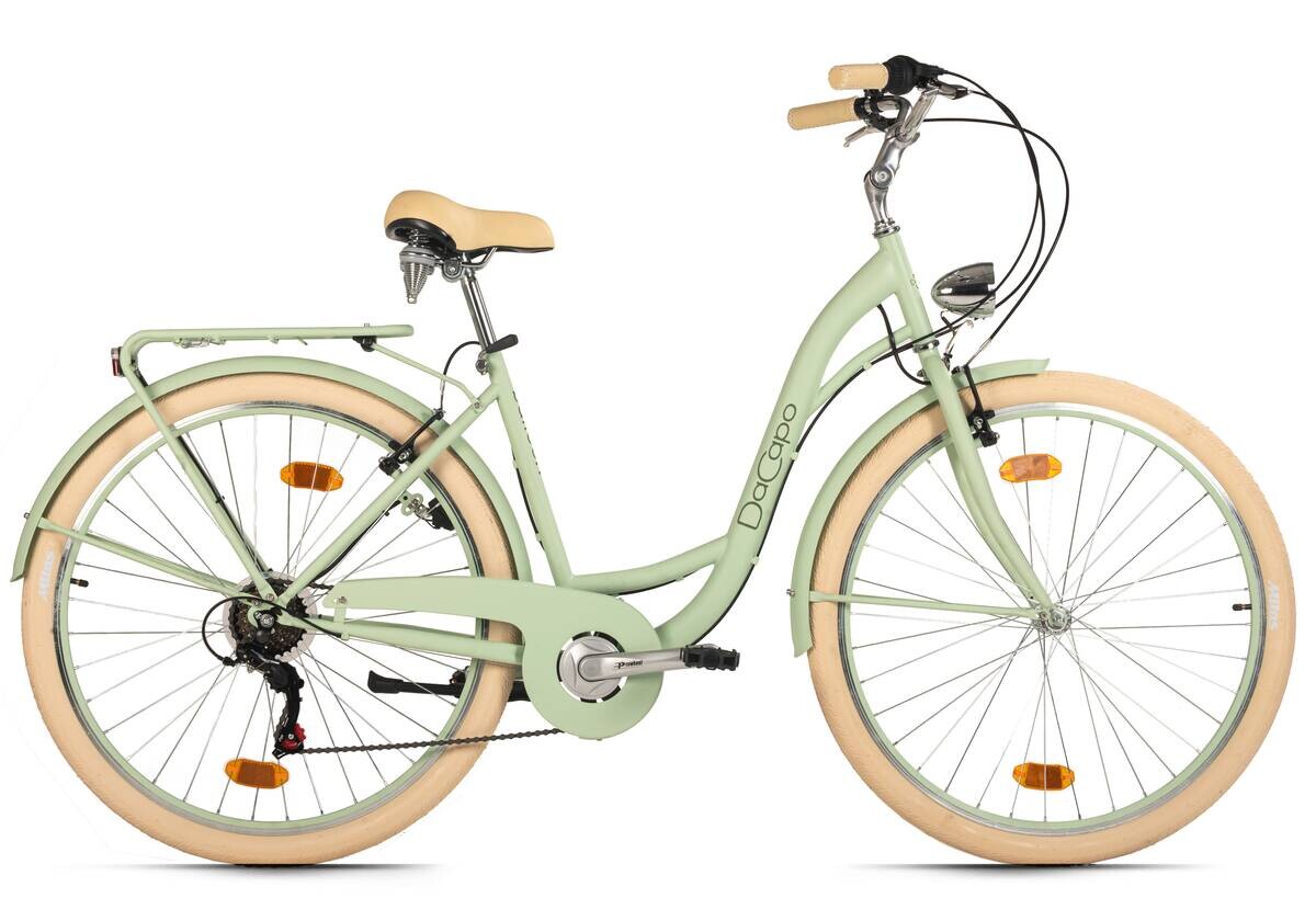 DaCapo City-Bike Ballon 28 Zoll Rahmenhöhe 48 cm 6 Gänge grün grün ca. 28 Zoll