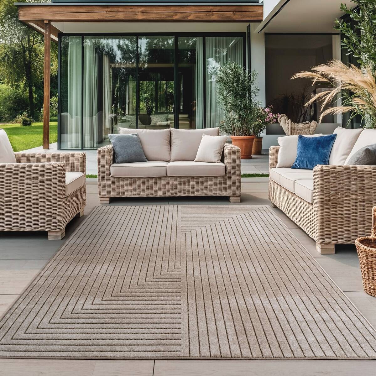 Ayyildiz In-/Outdoor-Teppich NOVA beige B/L: ca. 280x370 cm