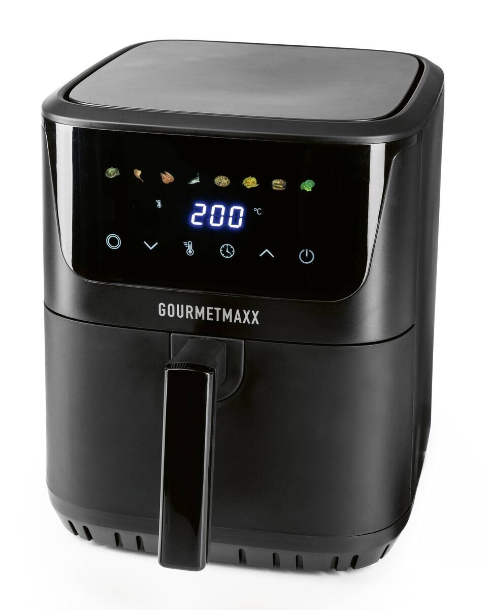 GOURMETmaxx Heißluftfritteuse schwarz Kunststoff B/H/L: ca. 39,1x33,5x28,6 cm ca. 6,5 l