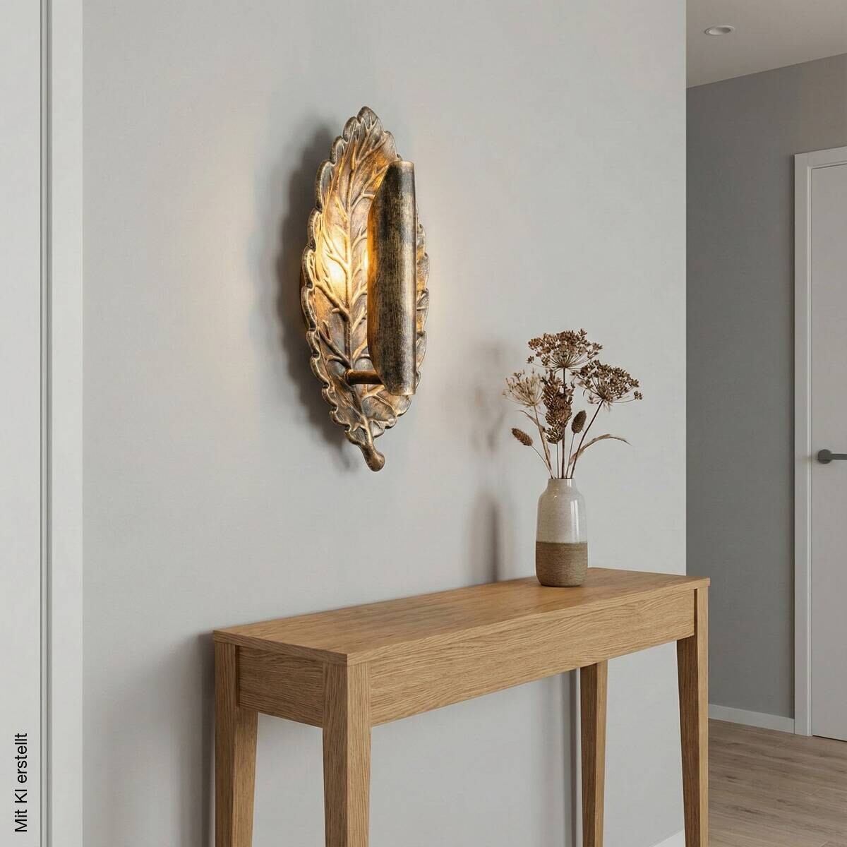 Opviq Wandleuchte bronze B/H/T: ca. 25x15x12 cm G9 1 Brennstellen