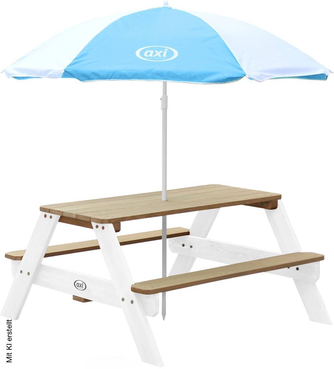 AXI Sonnenschirm blau Kunststoff H/D: ca. 175x125 cm