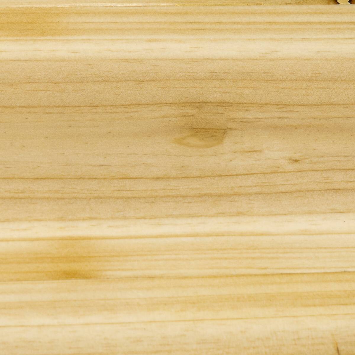 Outsunny Blumenständer natur Holz B/H/L: ca. 25x91x46 cm