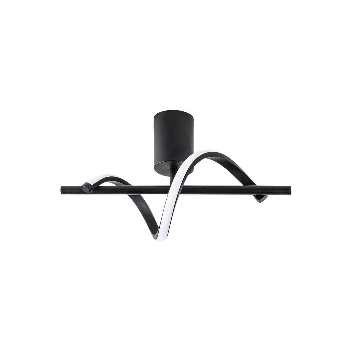 Opviq Deckenleuchte schwarz Metall B/H/T/L: ca. 41x16x25x41 cm