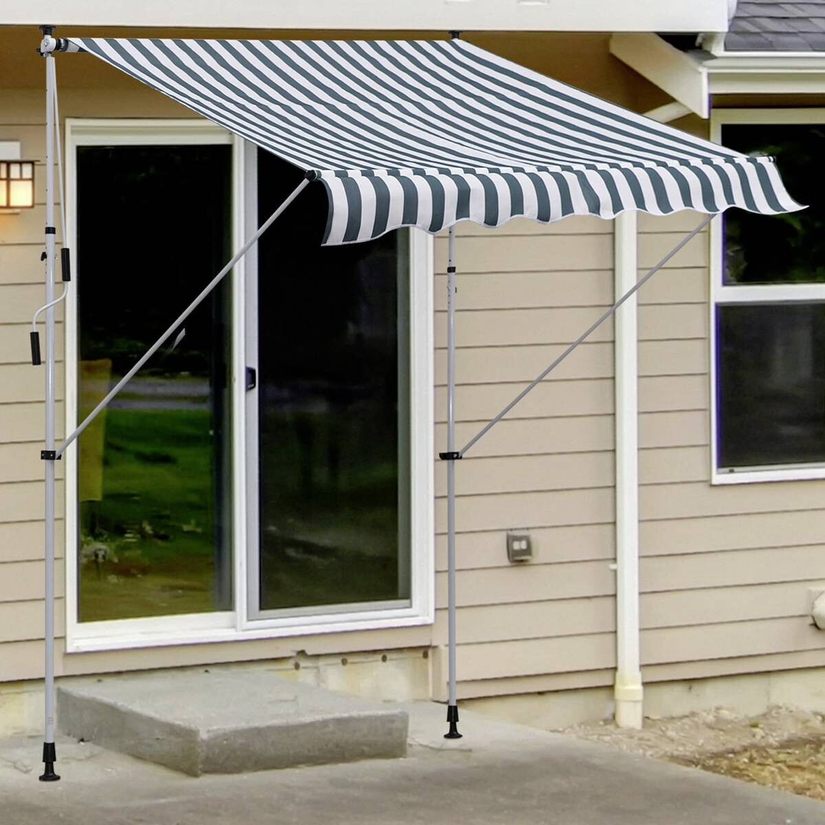 Outsunny Klemm-Markise grün B/H/L: ca. 200x280x150 cm