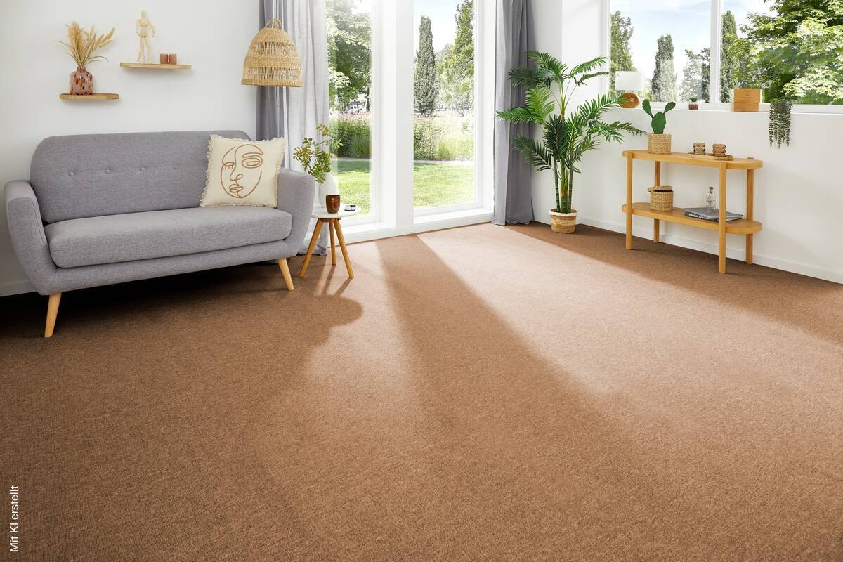 Teppichboden Mirabell Cognac B/L: ca. 200x600 cm pro Stück