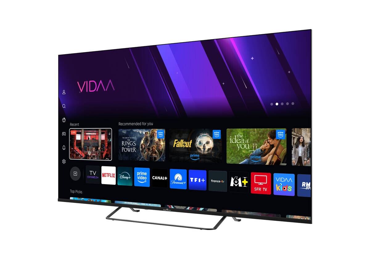 Smart-Tech QLED-Fernseher 55QV02K B/H: ca. 123x79 cm