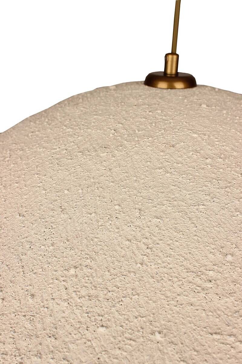Opviq Pendelleuchte creme gold Metall B/T/L: ca. 48x48x48 cm E27 1 Brennstellen