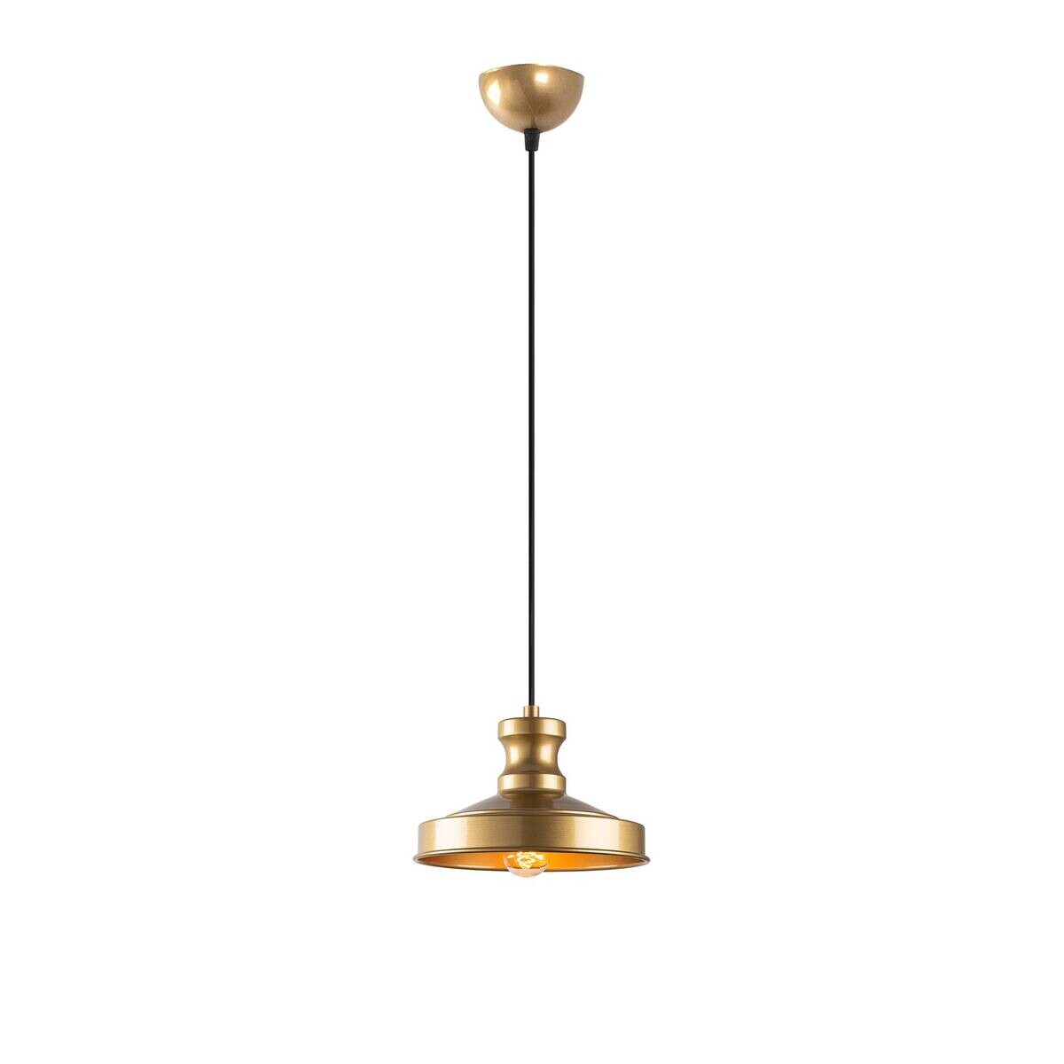 Opviq Pendelleuchte gold B/H/T: ca. 22x109x22 cm E27 1 Brennstellen