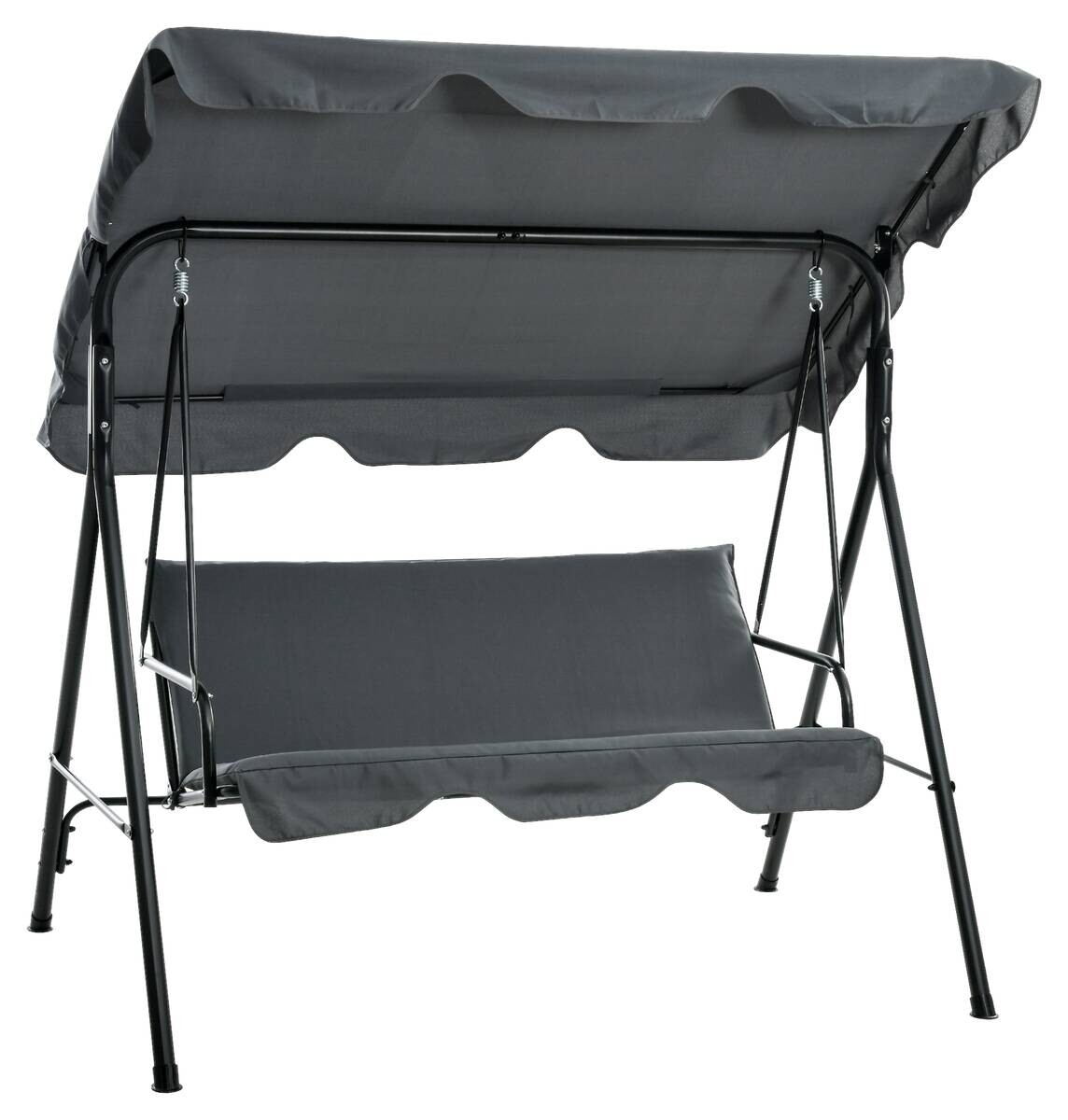 Outsunny Hollywoodschaukel grau Polyester B/H/L: ca. 110x153x172 cm