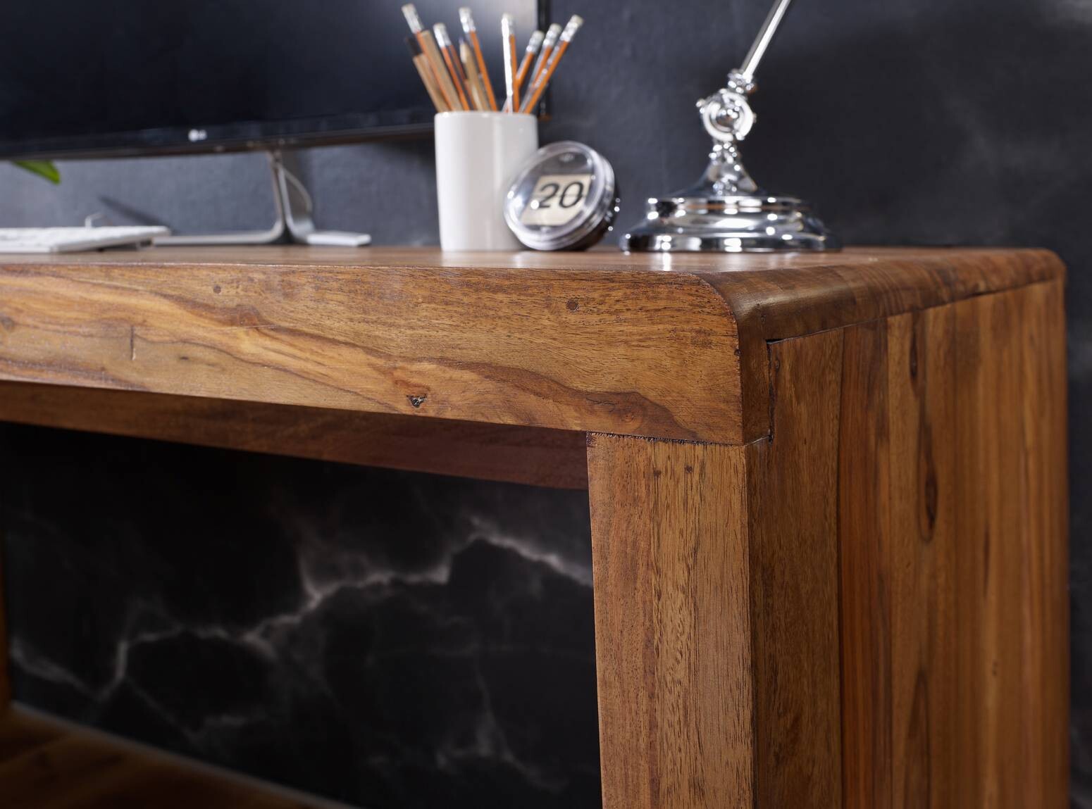 Schreibtisch natur B/H/T: ca. 160x76x80 cm