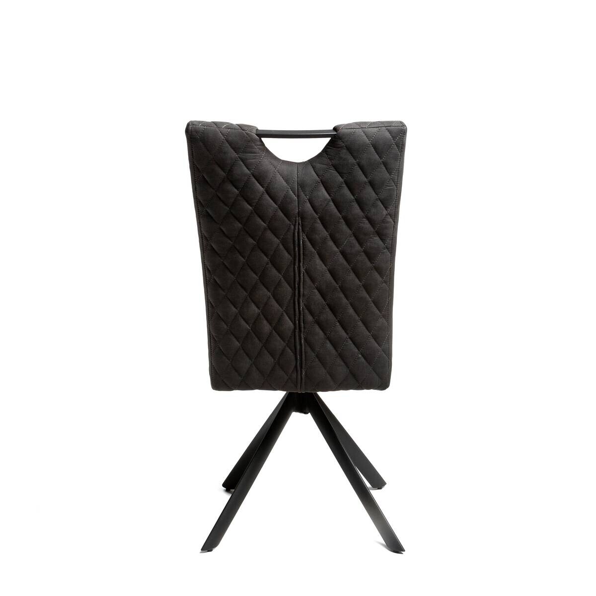 Stuhl Georgia anthrazit Microfaser B/H/T: ca. 47x95x46 cm