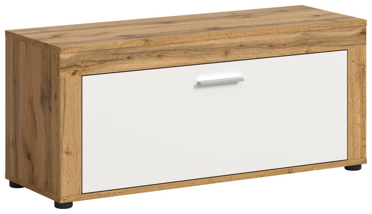 Sitzbank JAM Eiche Wotan Nachbildung weiß B/H/T: ca. 100x44x35 cm