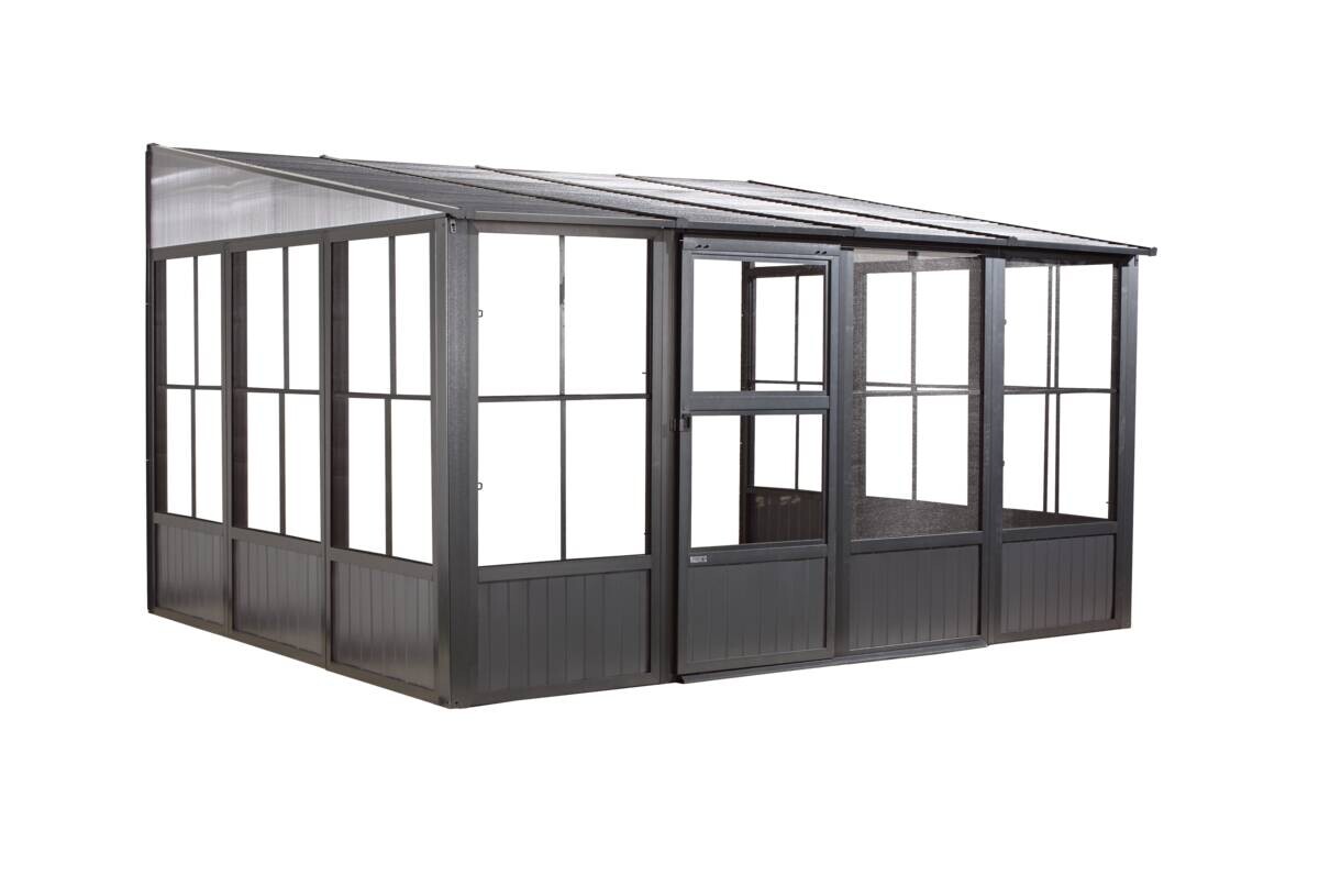 Sojag Terrassenüberdachung Mural anthrazit Aluminium B/H/L: ca. 404x244,5x308,96 cm