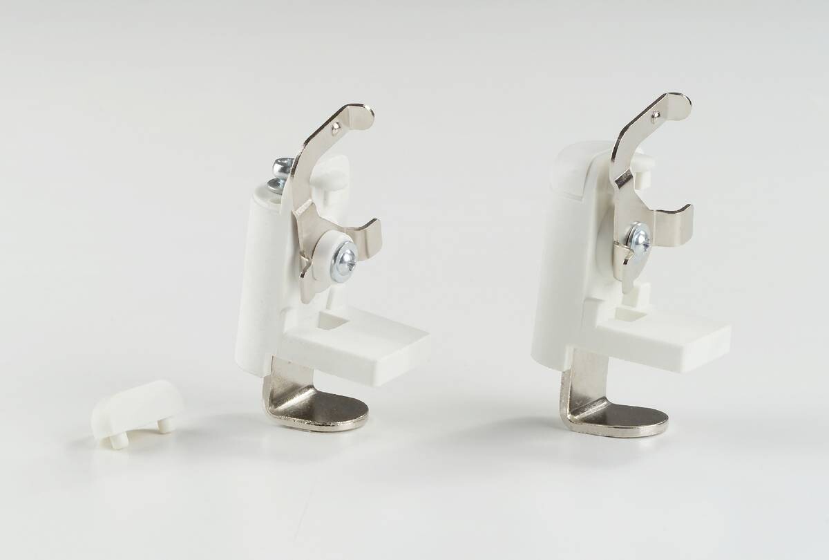 LICHTBLICK Klemmträger für Jalousien weiß 2 Packstücke