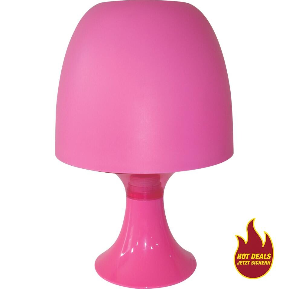POCOline Tischleuchte Sveta pink Kunststoff H: ca. 24 cm E14 1 Brennstellen