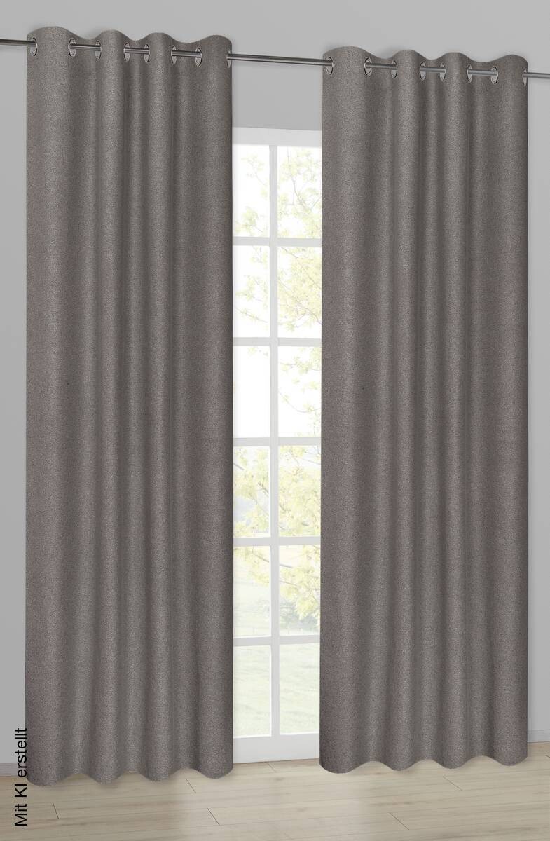 Happy Home Verdunklungsvorhang taupe B/L: ca. 140x245 cm
