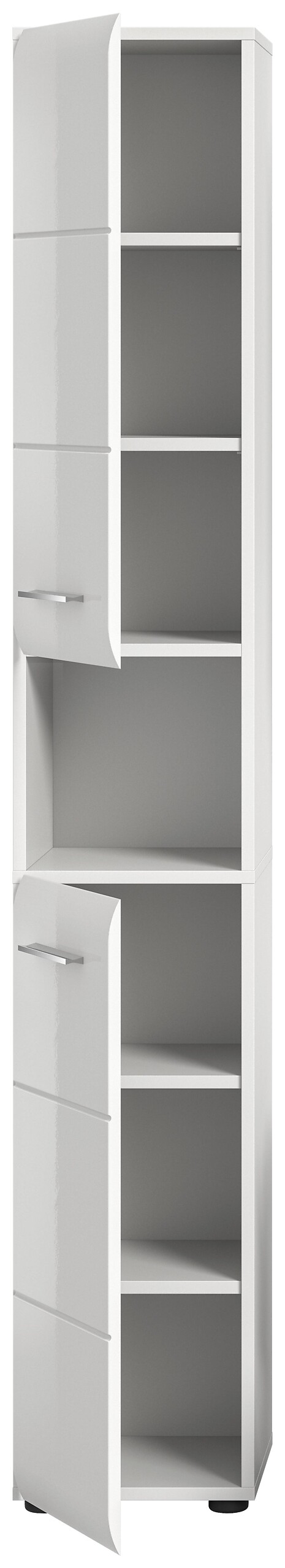 Hochschrank Ice weiß weiß Hochglanz B/H/T: ca. 30x185x30 cm